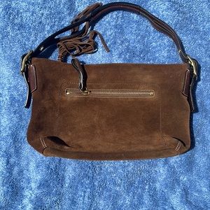 Suede Vintage Coach purse